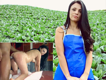 Gobbe un contadino co carina ragazza colombiana