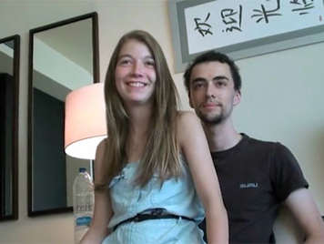 Irene y Ramon, joven parejita española follando por primera vez en video porno