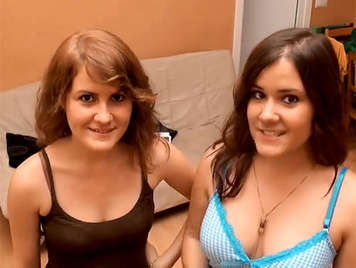 Porno casero amateur español, trio de sexo con dos chicas de 18 años