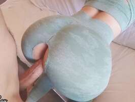 Culazo sexo casero con rubia deportista