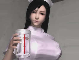 Porno hentai 3D,  enfermera con dedos habiles ordeñando pollas en la clinica de esperma